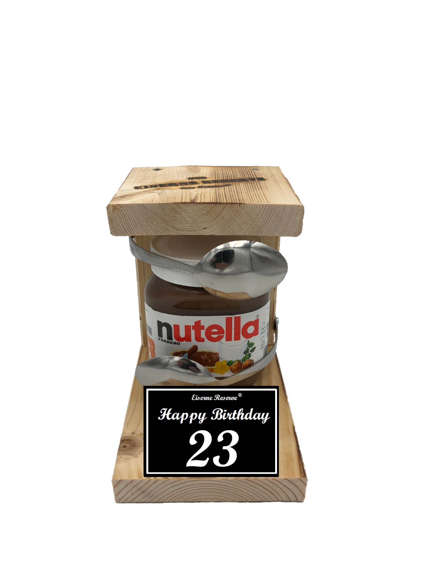 23 Happy Birthday Löffel Nutella Geschenk - Die Nutella Geschenkidee