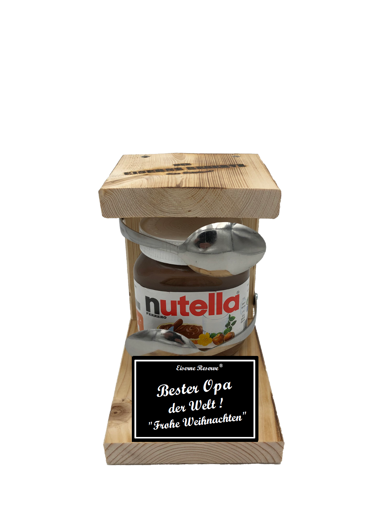 Bester Opa der Welt Frohe Weihnachten Löffel Nutella Geschenk - Die Nutella Geschenkidee